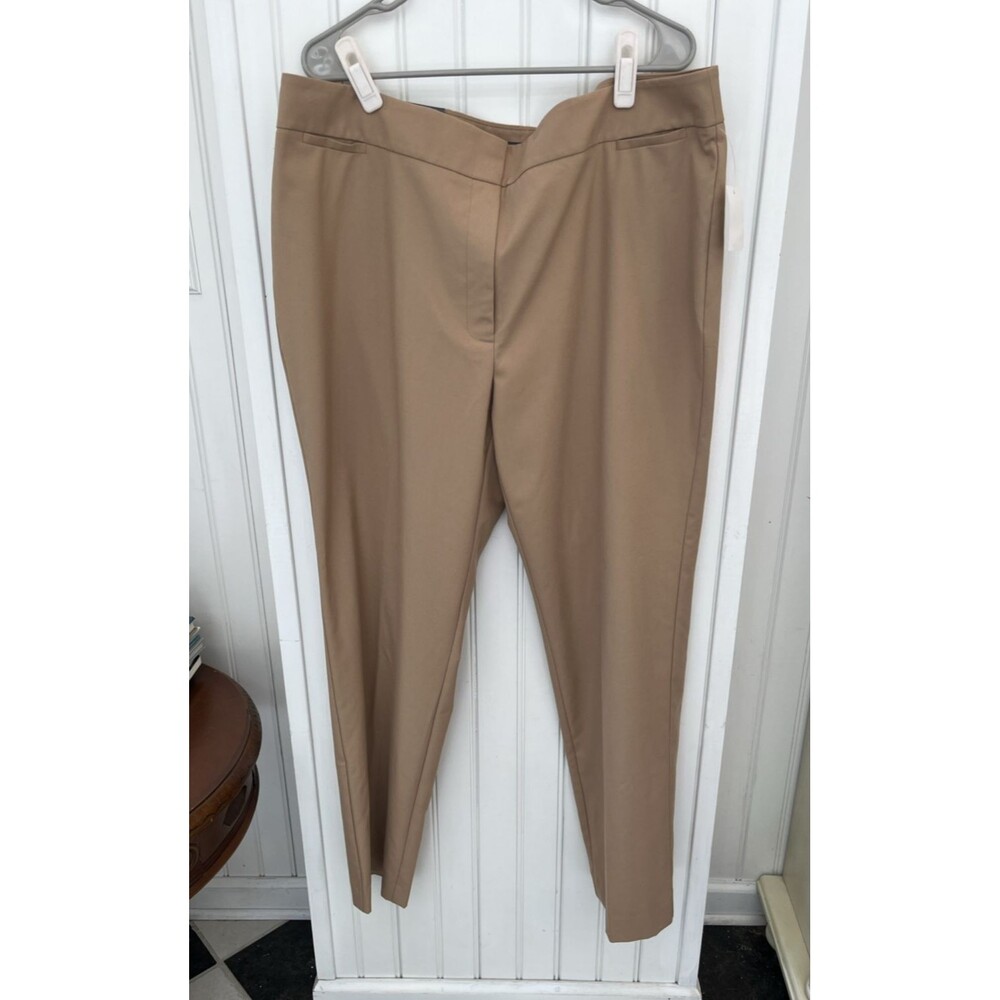 NWT The Limited Collection Sz 16W Camel Straight Leg Pants Career Office